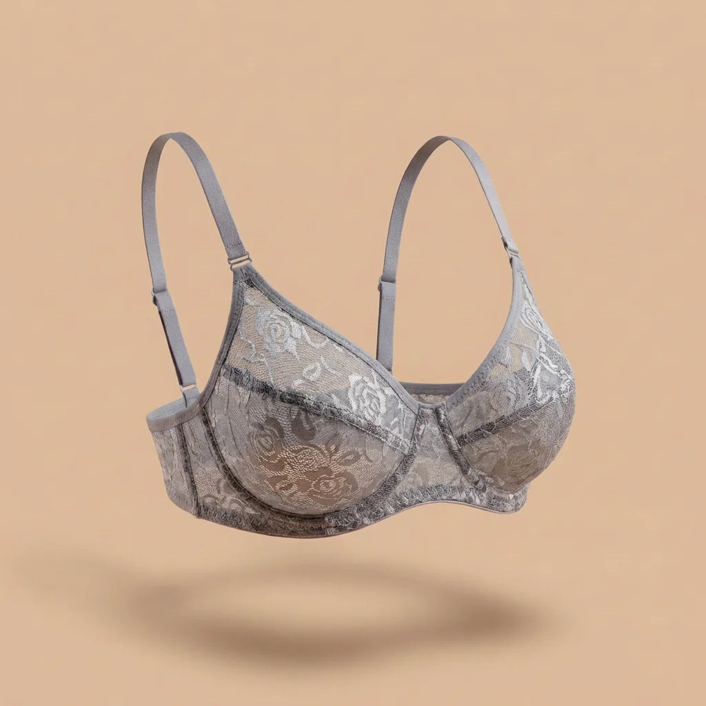 Soft Floral Lace Bra