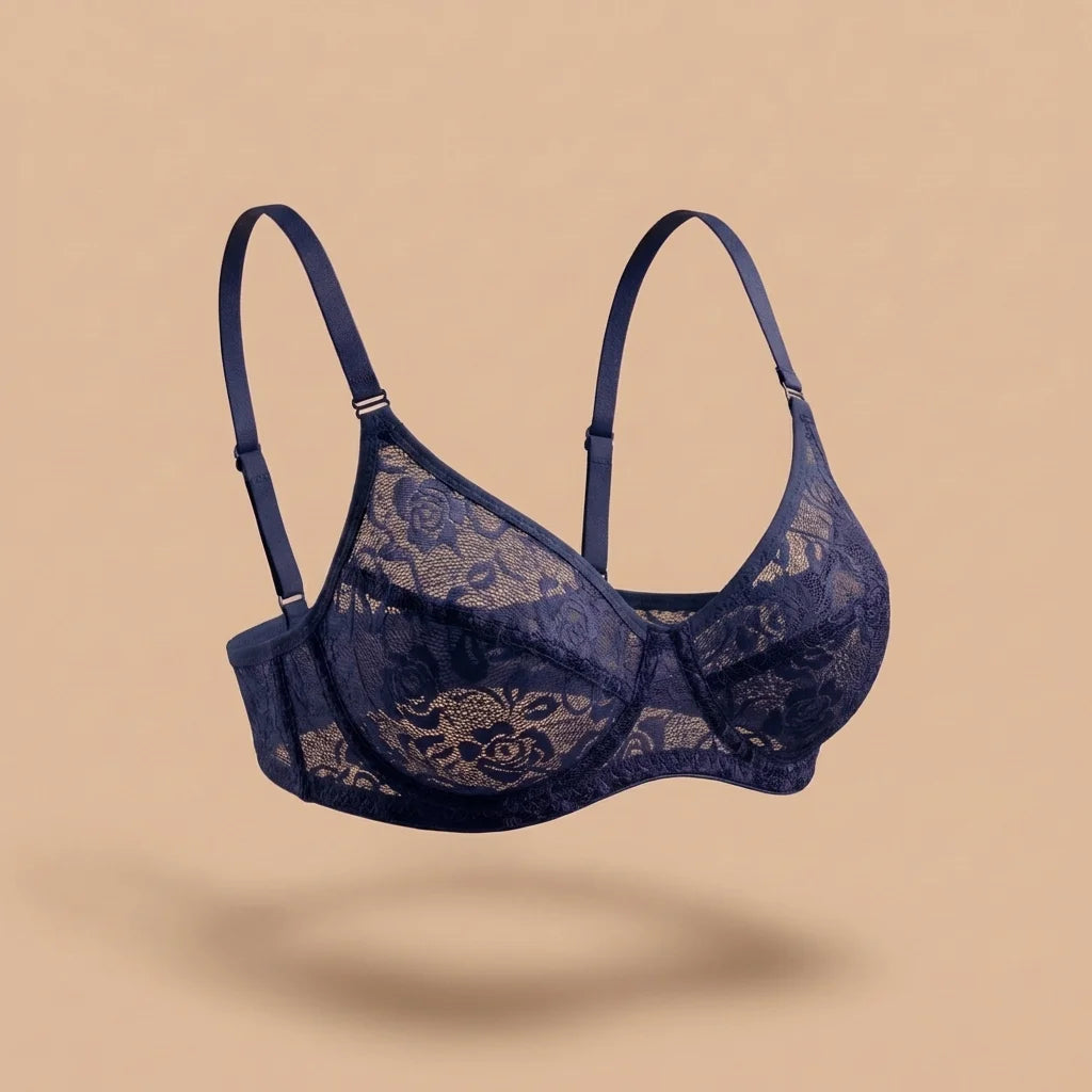 Soft Floral Lace Bra