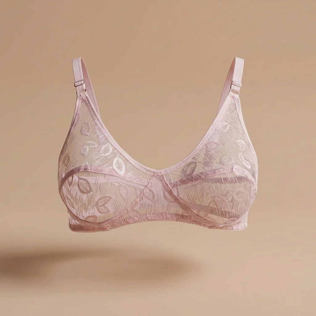 Soft Floral Lace Bra