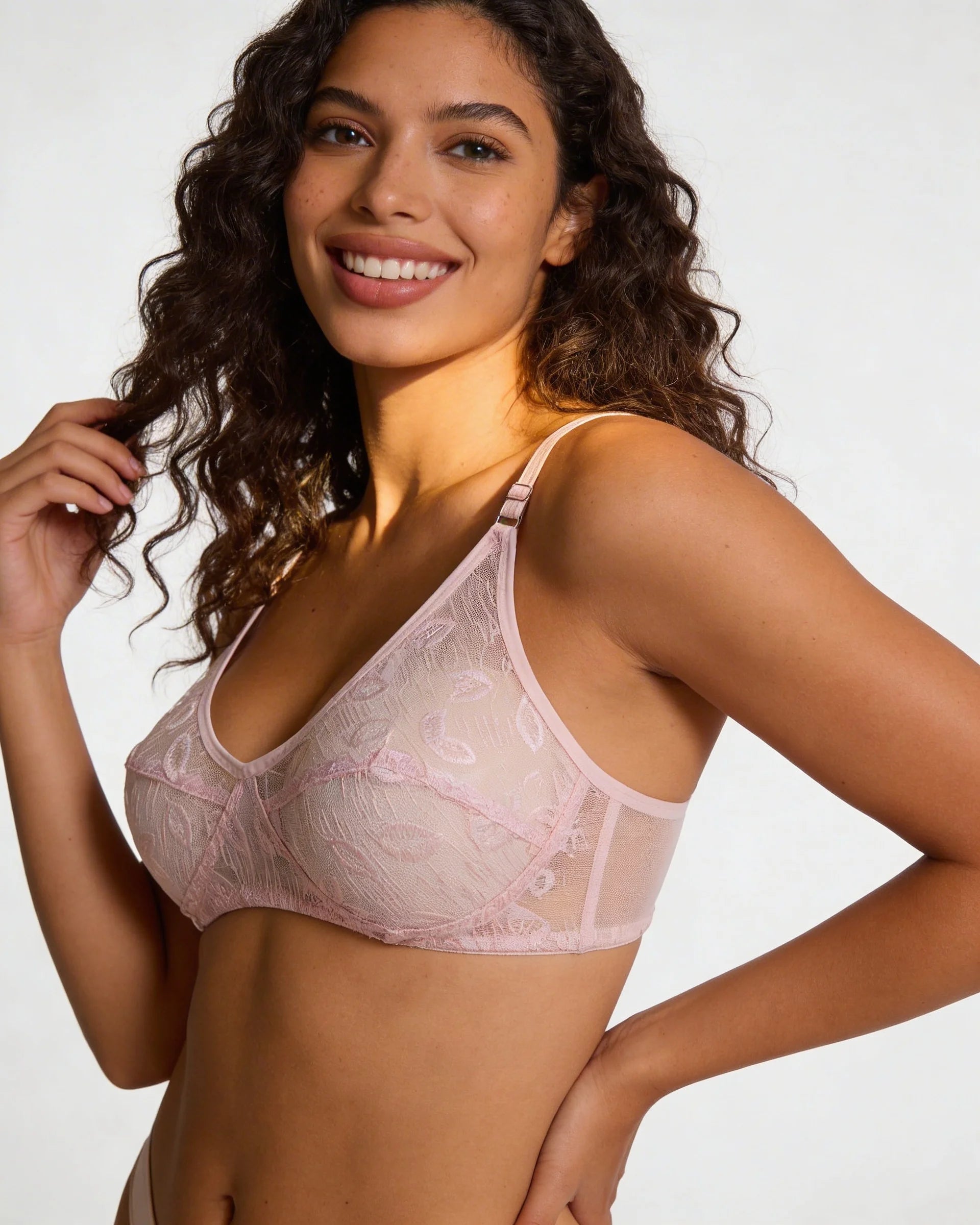 Soft Floral Lace Bra