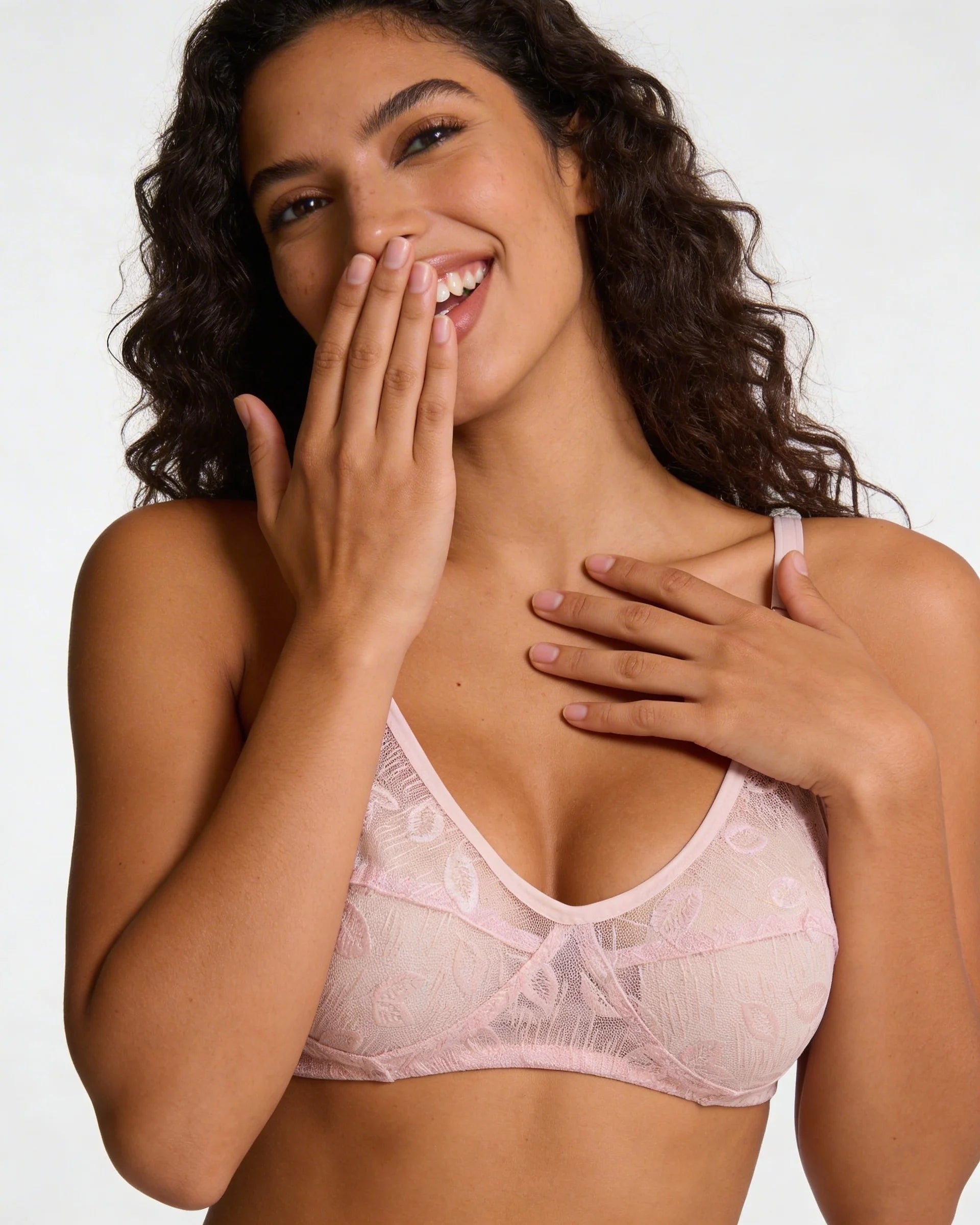 Soft Floral Lace Bra